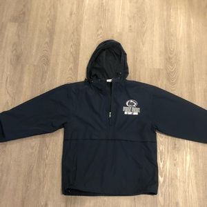 Navy Penn State Windbreaker Quarter-zip